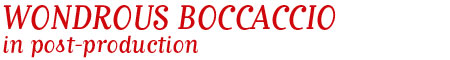 Wondrous Boccaccio title